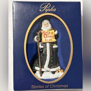 Pipka Stories of Christmas Merry Cherry Santa Design 11465 Vintage Decor